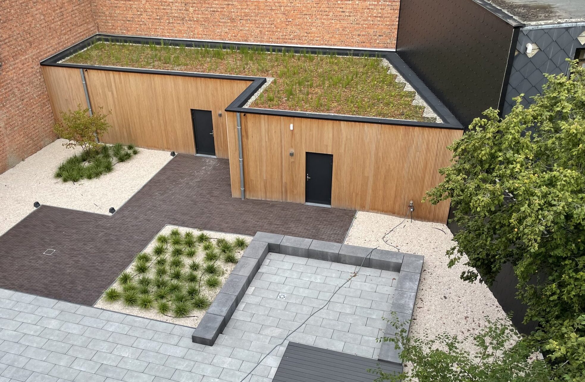 Project in Leuven – Groendak en houten gevelafwerking