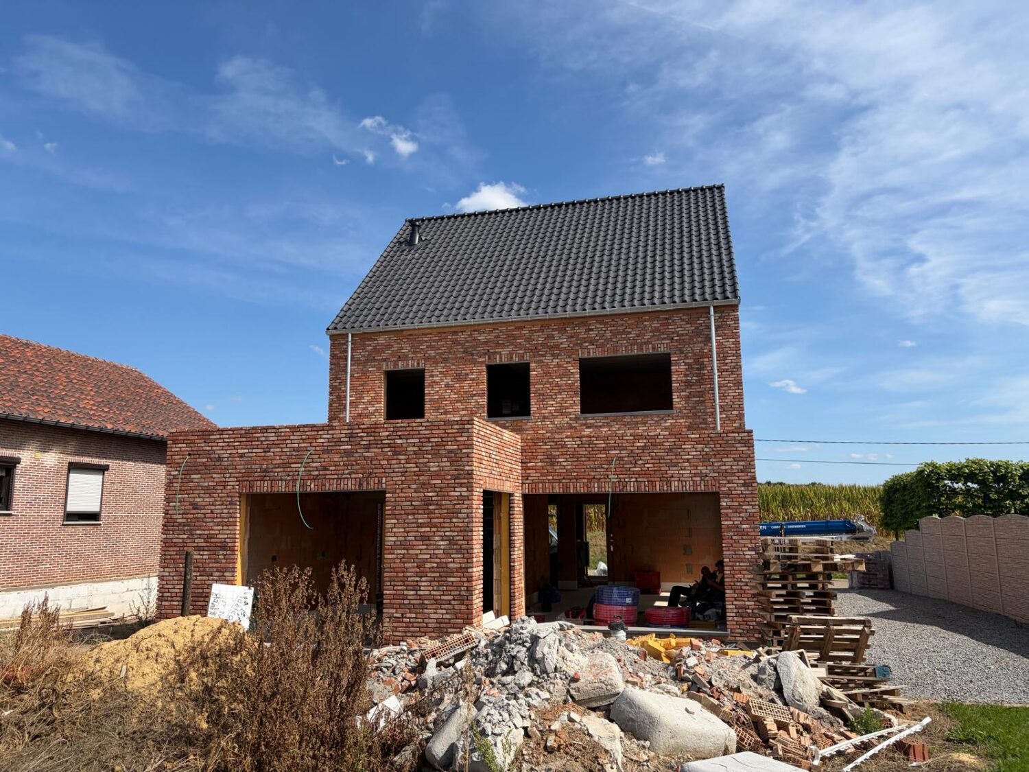 Project in Drieslinter – Hellend dak